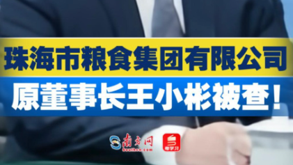 珠海市粮食集团有限公司原董事长王小彬被查！