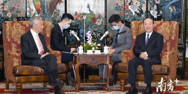 Guangdong officials met with Singapore PM in Guangzhou