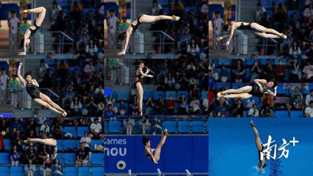 全红婵跳水九连拍。 全红婵跳水九连拍。