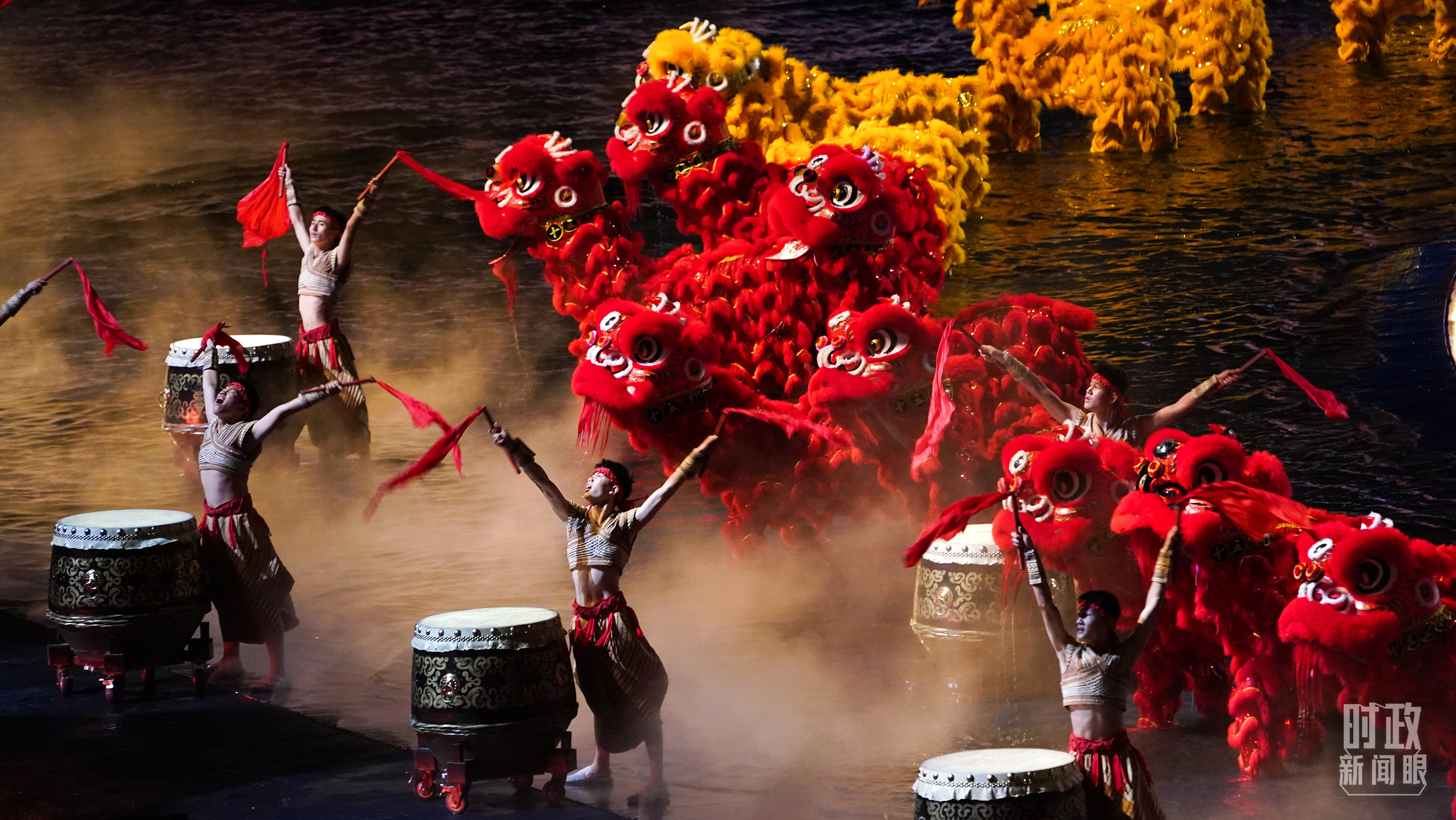 第十五届全运会开幕式现场。（总台记者李晋拍摄）