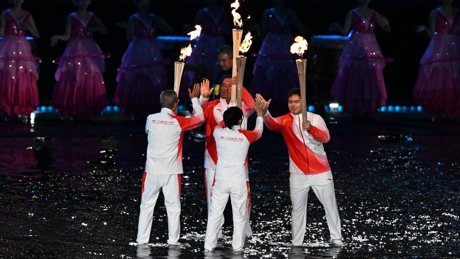 China's first cross-boundary National Games open with splendor, unity