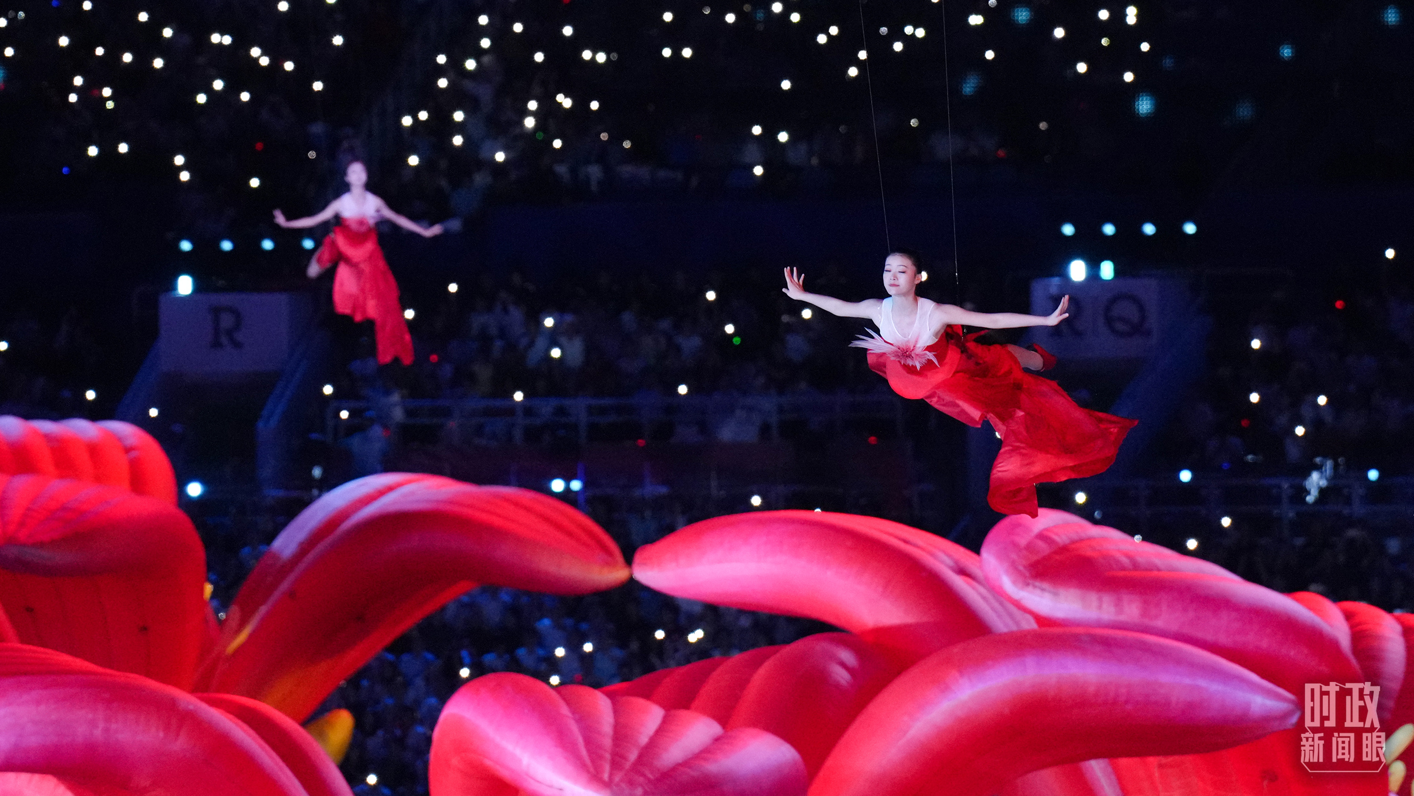 第十五届全运会开幕式现场。（总台记者李晋拍摄）