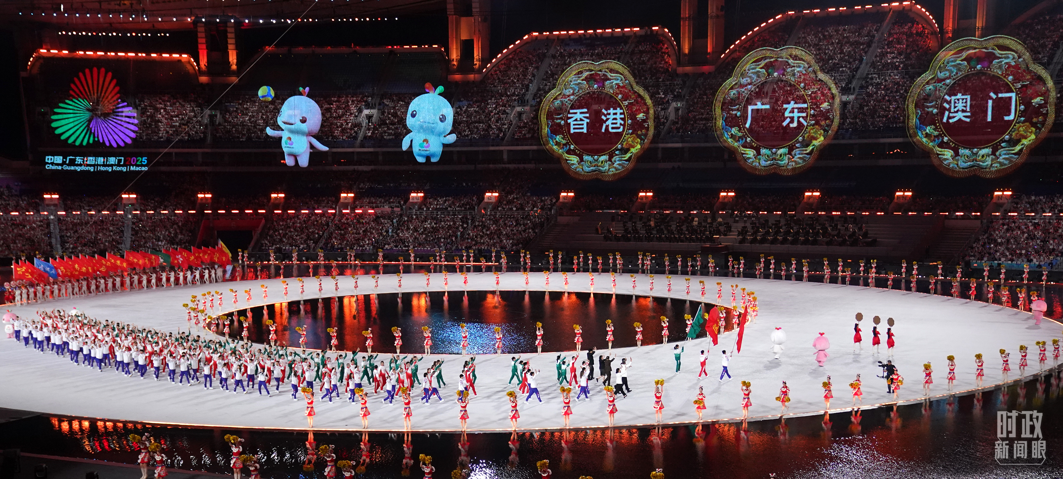 第十五届全运会开幕式现场。（总台记者李晋拍摄）