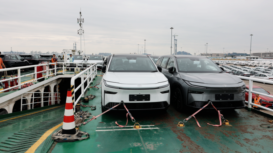GAC Toyota's self-produced NEVs make first Hong Kong export from Nansha FTZ