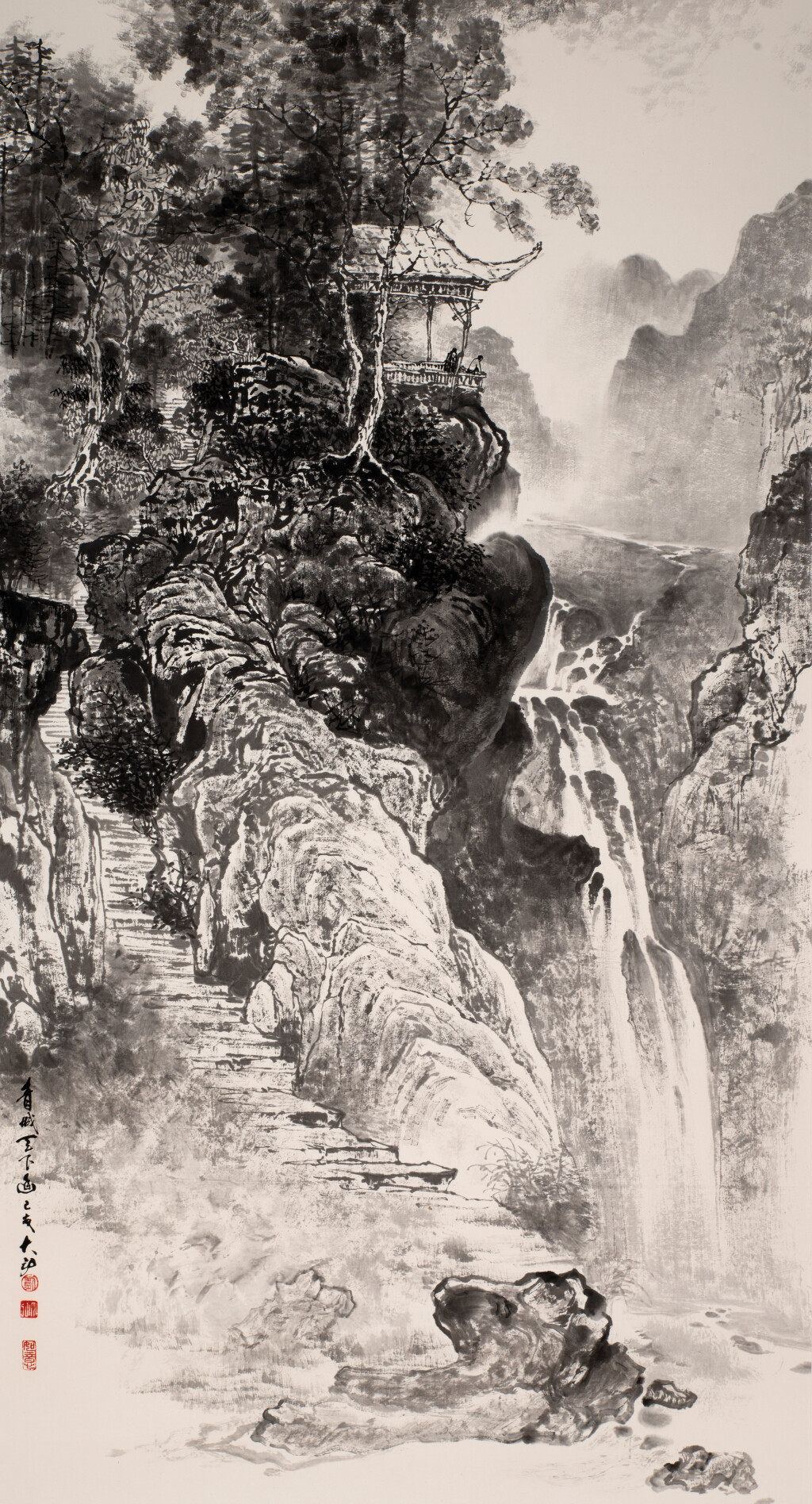 青城天下幽 98×197cm