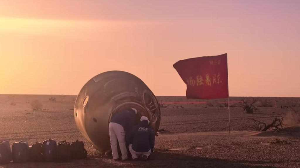 China's Shenzhou-21 return capsule touches down on Earth