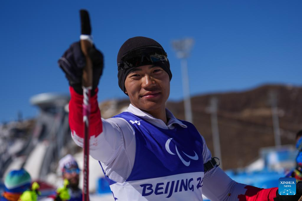 Liu Zixu wins China's first gold medal in Para biathlon at Beijing Paralympics