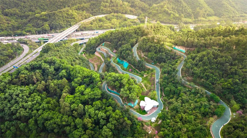Une nouvelle voie verte périphérique est ouverte au public dans le district de Longhua à Shenzhen