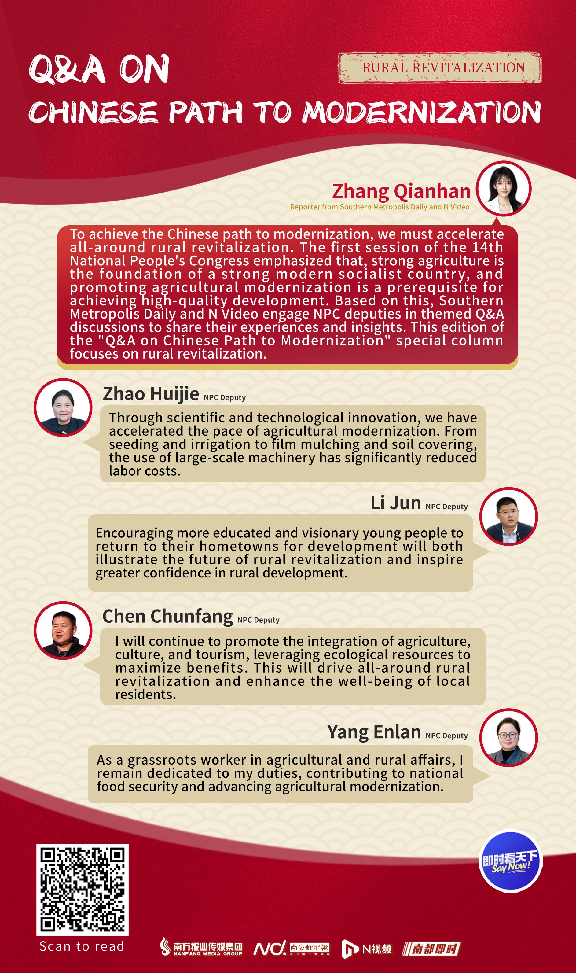 The Answers on Building a Leading Country in Rural Revitalization from NPC Deputies and CPPCC National Committee Members: Striving to Advance Chinese Path to Modernization from a New Starting Point