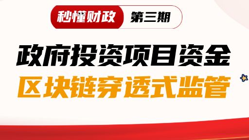 秒懂财政｜怎样才能让政府投资项目的每分钱用得安全、高效？