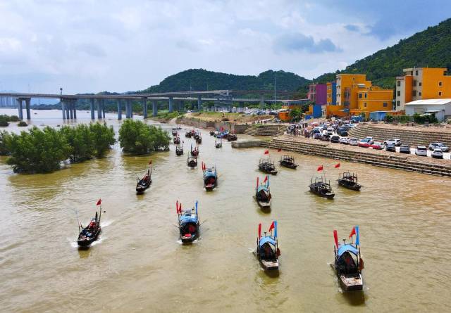 肇庆高要江口渔村首届开渔节。赖家乐 摄