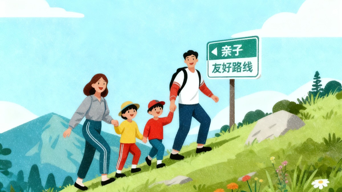 带娃登山请注意！重阳节赏秋安全第一丨安全贴心话