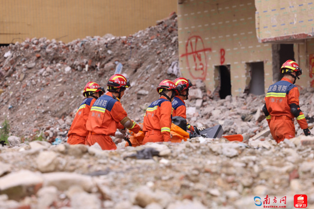广州消防开展地震救援实战拉动演练