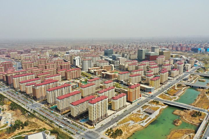 这是雄安新区容东片区（2023年3月24日摄，无人机照片）。新华社记者 牟宇 摄