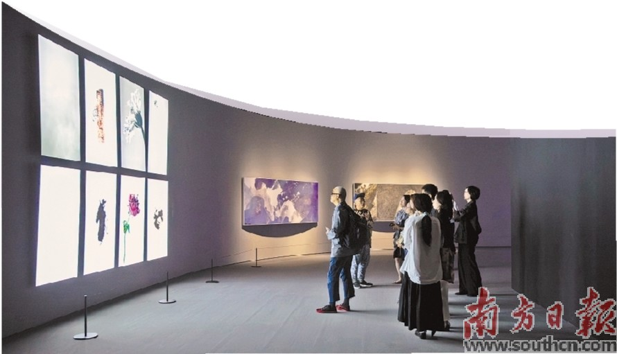 9月17日，“粤港澳大湾区当代艺术展”开幕式在广东美术馆白鹅潭馆区举行。南方日报记者 姚志豪 摄