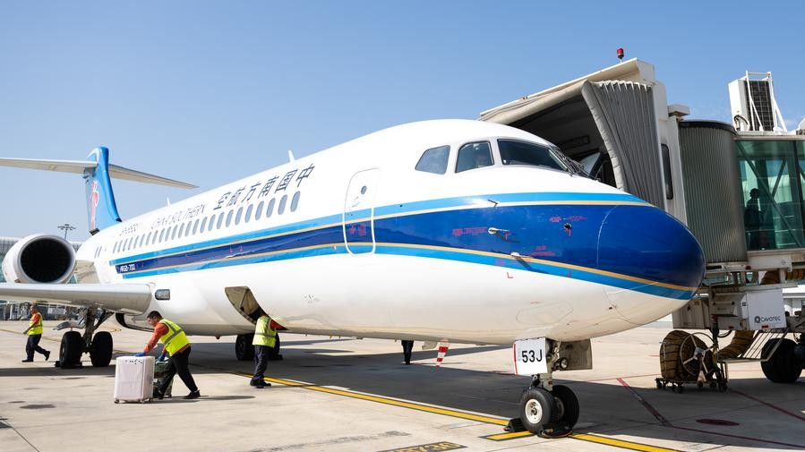 China's homegrown ARJ21 jetliner will start its commercial operation in C China's Hubei