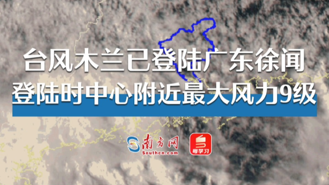 台风木兰已登陆广东徐闻