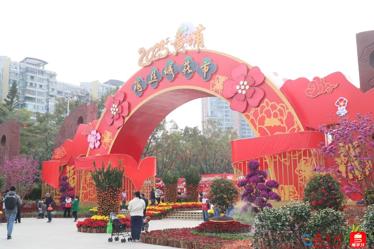 2025年黄埔区迎春花市现场。李剑锋 摄