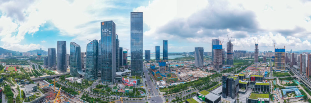 这是2021年9月8日拍摄的深圳前海深港现代服务业合作区。新华社记者毛思倩 摄