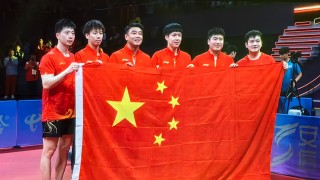 Chinese men's table tennis team defeated ROK