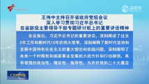 王伟中主持召开广东省政府党组会议 王伟中主持召开广东省政府党组会议
