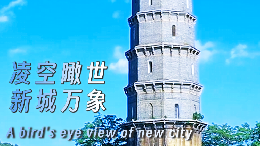 A bird's eye view of new city
