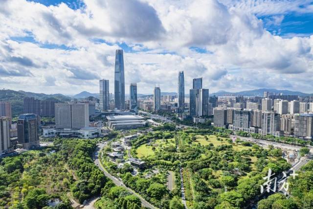 东莞市中心航拍
。