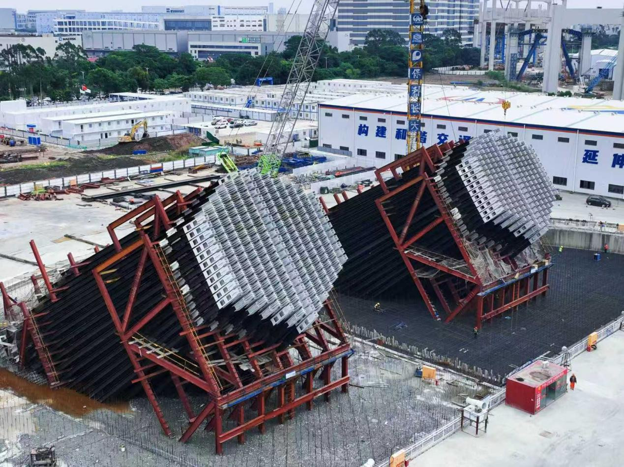 狮子洋大桥锚碇锚固系统(摄影:冯珠仔)