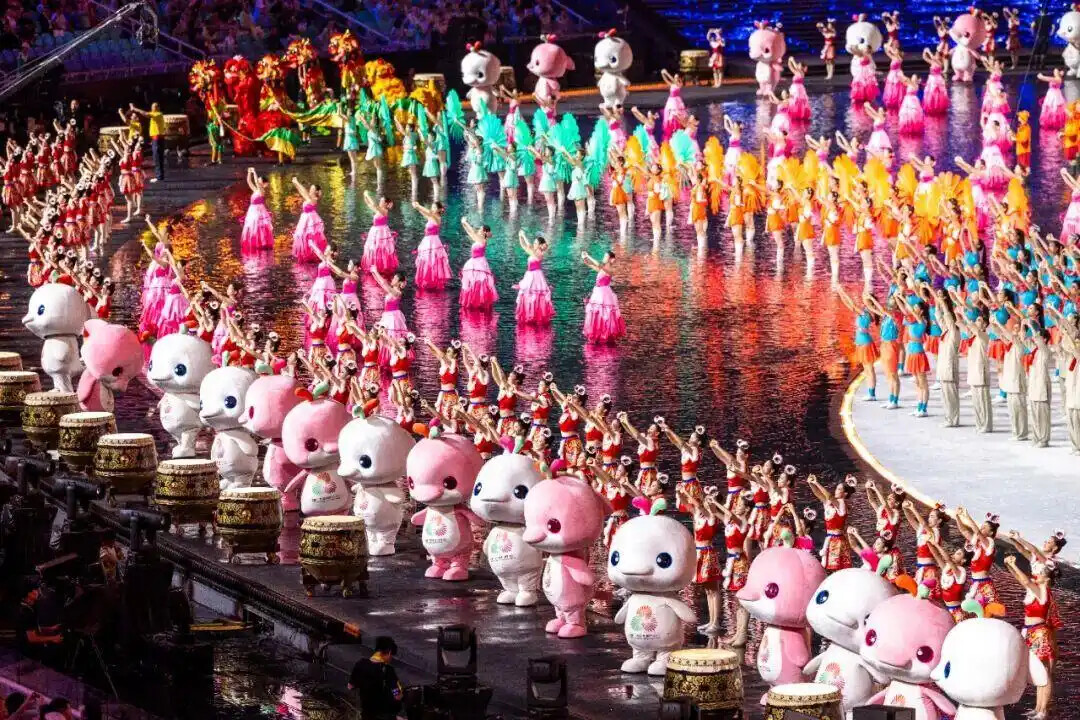 吉祥物“喜洋洋”“乐融融”