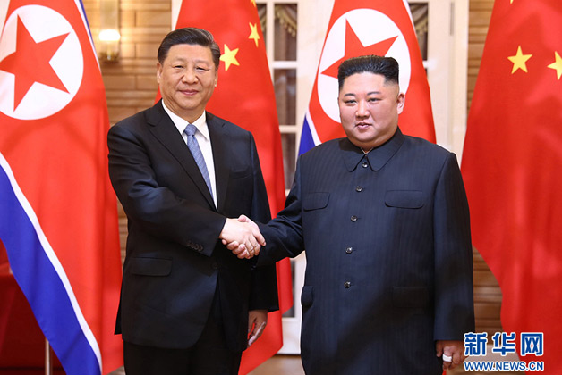 习近平同朝鲜劳动党委员长、国务委员会委员长金正恩举行会谈