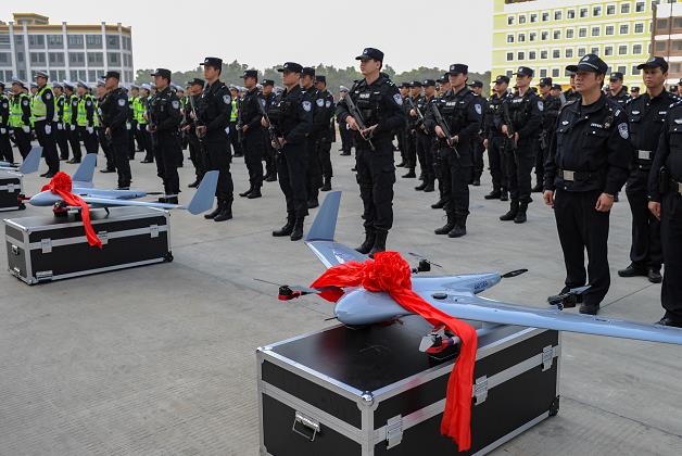 春运来到 广东省公安厅出动警用无人机保驾护航