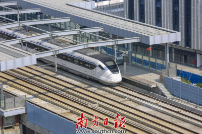 【新春走基层】广深港5G高铁正式投入春运 停站期间信号最好、最稳定