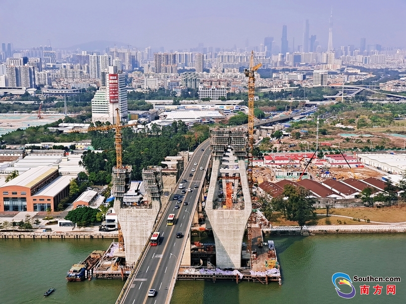 广州洛溪大桥拓宽工程复工快进有望年底建成通车