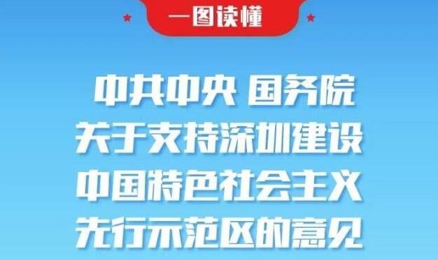 一图读懂︱中共中央 国务院关于支持深圳建设中国特色社会主义先行示范区的意见