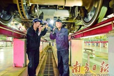 “动车大夫”为动车组问诊把脉 确保春运期间动车组健康运行