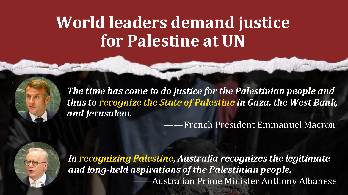 Infographic | World leaders demand justice for Palestine at UN