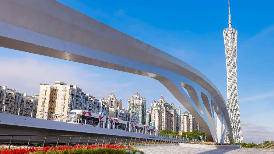 国庆假期来新打卡点！广州塔滨水大台阶、黄埔涌桥正式开放