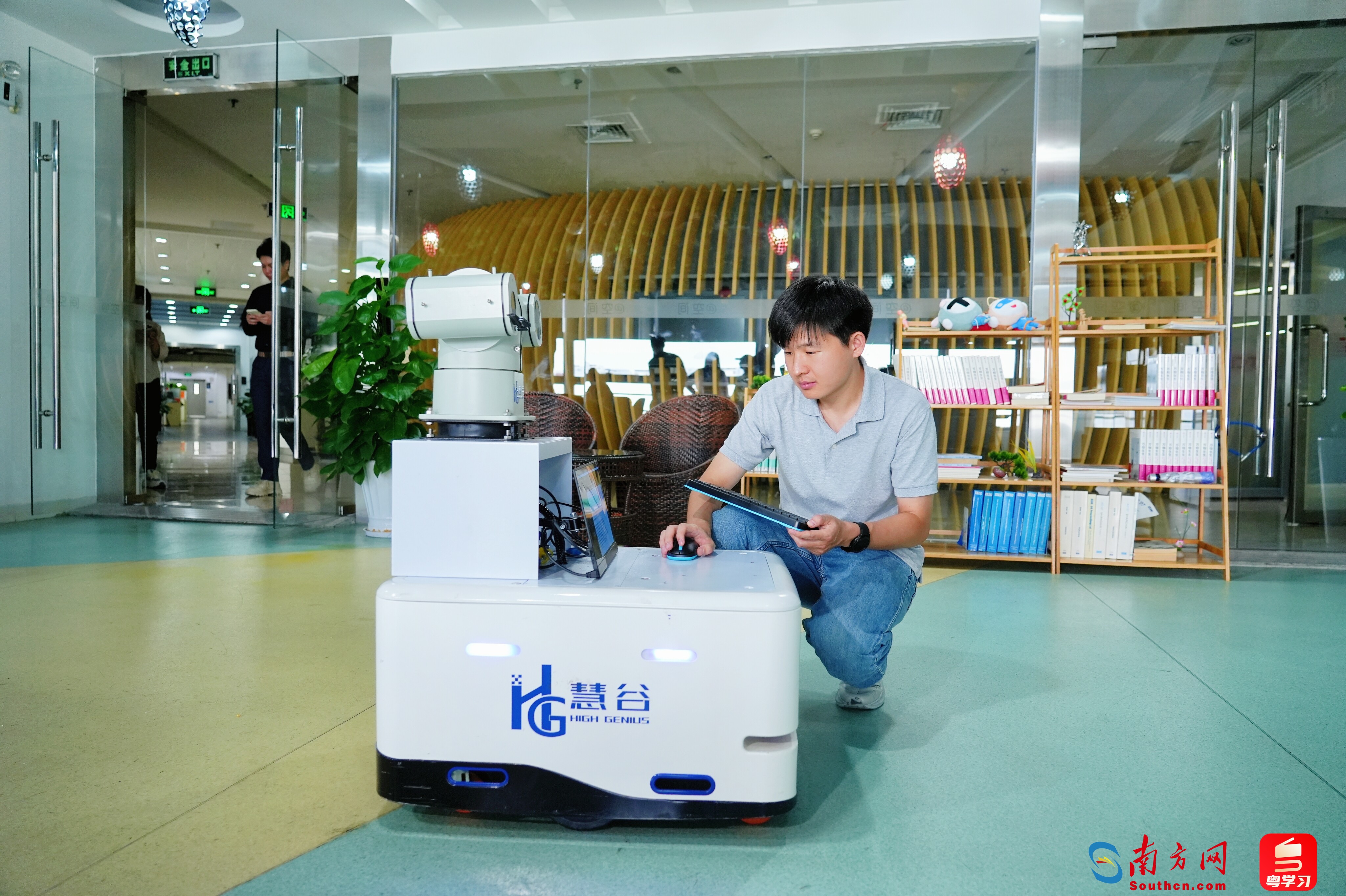 第三届全国技能大赛人工智能工程技术项目（国赛精选）广东省参赛选手李展。林思霖/摄。