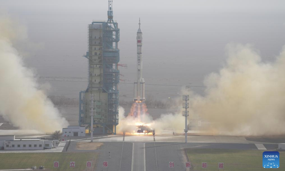 China launches the Shenzhou-22 spaceship from the Jiuquan Satellite Launch Center in northwest China on Nov. 25, 2025. (Photo by Li Minggang/Xinhua)