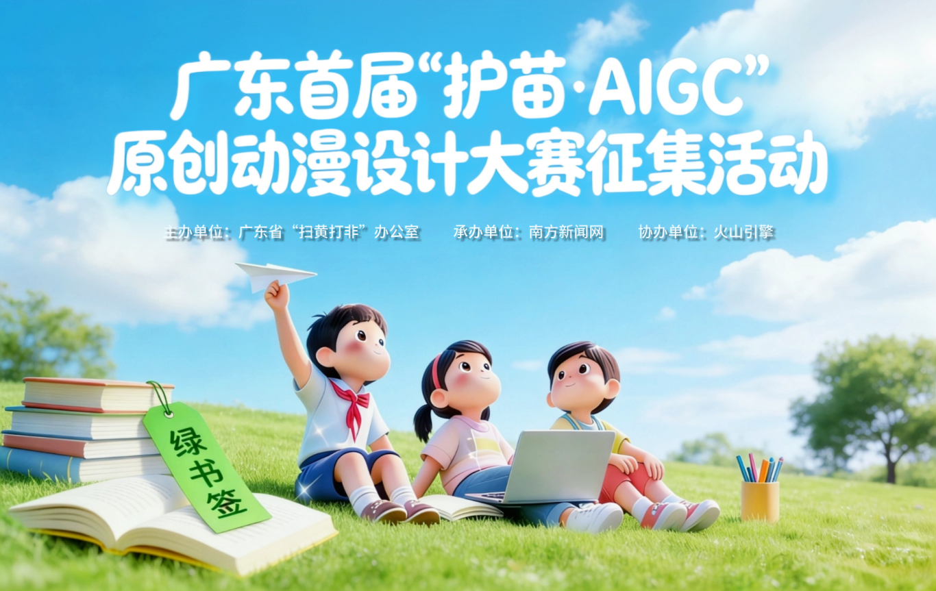 【专题】广东首届“护苗·AIGC”原创动漫设计大赛征集活动