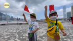 憑歌寄意 香港市民海傍高歌祝福祖國