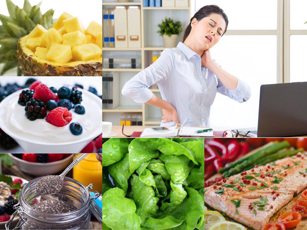 Revealed: The foods that can banish the aches and pains you get from sitting at a desk all day