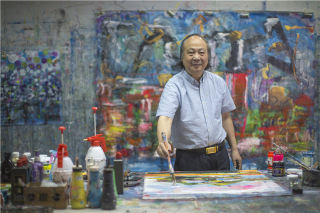 Illusionist painter Liu Youju -- when Chinese painting meets abstraction