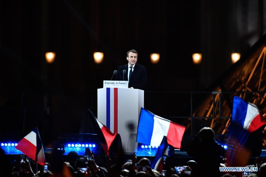 FRANCE-PARIS-PROJECTIONS-PRESIDENTIAL ELECTION-MACRON-ELECTED FRENCH PRESIDENT