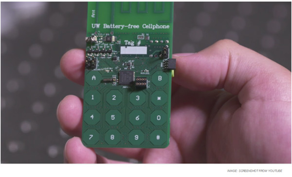 Researchers create a 'battery-free' mobile phone