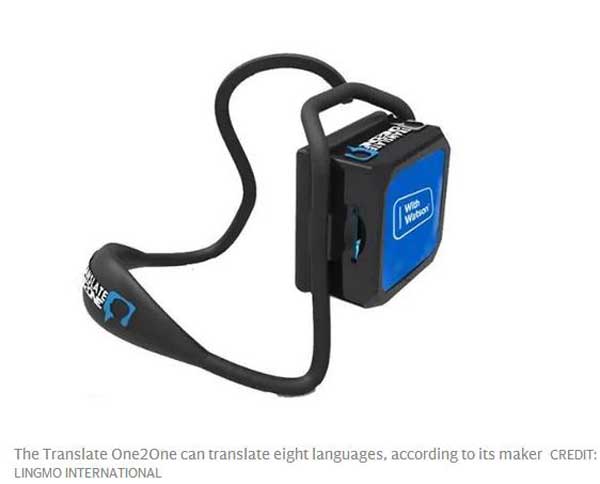 This earpiece can translate foreign languages as you speak