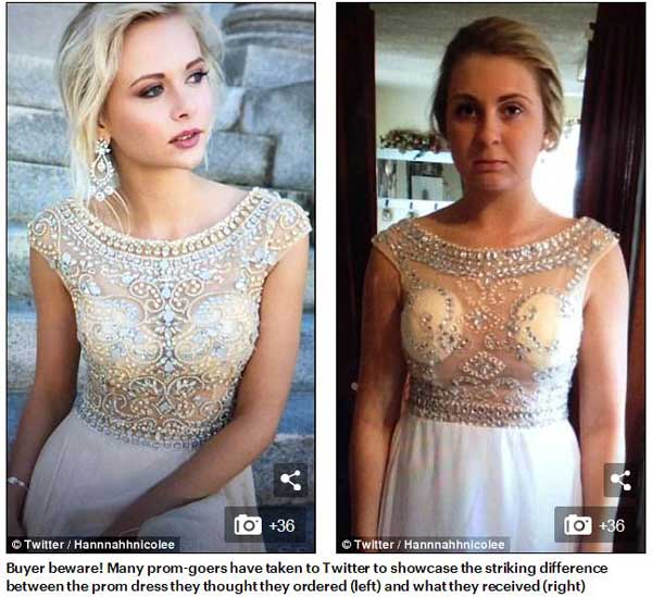 Horrified teens reveal the shocking differences of the dresses