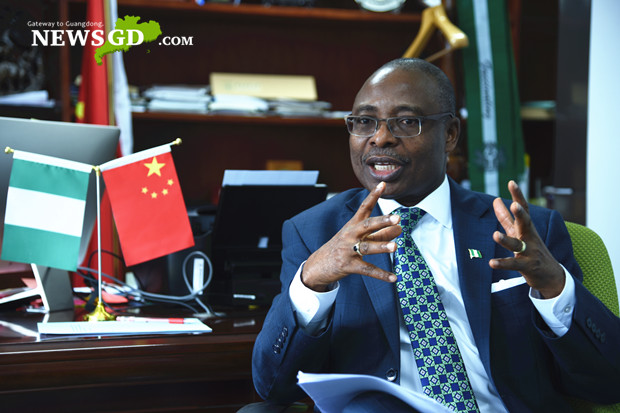 Mr. Oloko thinks the Sino-Africa relationship can be described in two ways. (Photo: Steven Yuen)