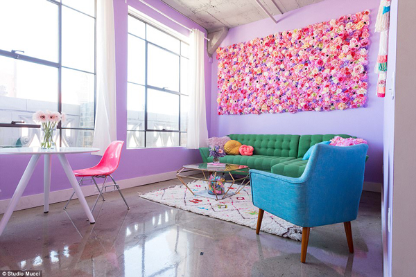 This woman's rainbow house has become an internet sensation