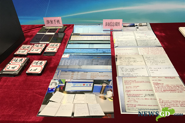 广东警方展示飓风2017一号行动成果